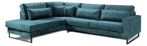 ROHOVÁ SEDAČKA, textil, kompozitné drevo, modrá Livetastic - Sedačky, Online Only