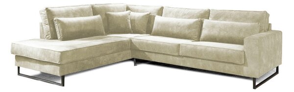 ROHOVÁ SEDAČKA, textil, kompozitné drevo, béžová Livetastic - Sedačky, Online Only