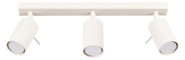 Sollux SL.1496 - Bodové svietidlo RING 3xGU10/10W/230V krémová