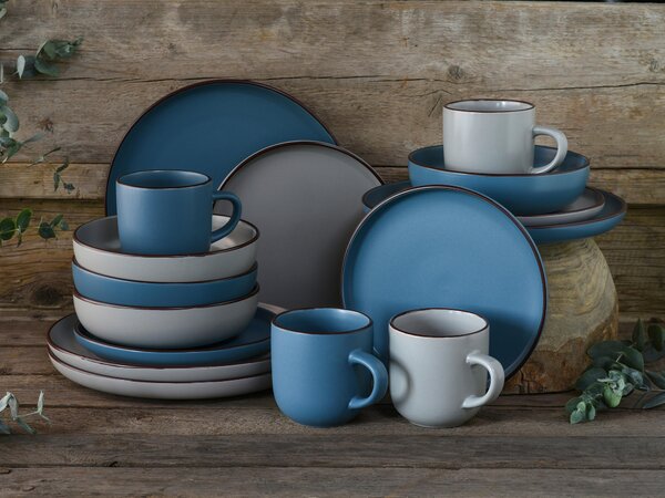 KOMBINOVANÝ SERVIS, 16-dielne, kamenina Creatable - Online Only bytové doplnky, Online Only