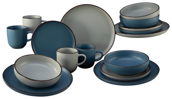 KOMBINOVANÝ SERVIS, 16-dielne, kamenina Creatable - Online Only bytové doplnky, Online Only