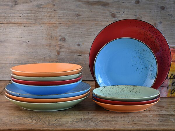 KOMBINOVANÝ SERVIS NATURE COLLECTION MEDITERRAN 12-dielne Creatable - Online Only bytové doplnky, Online Only