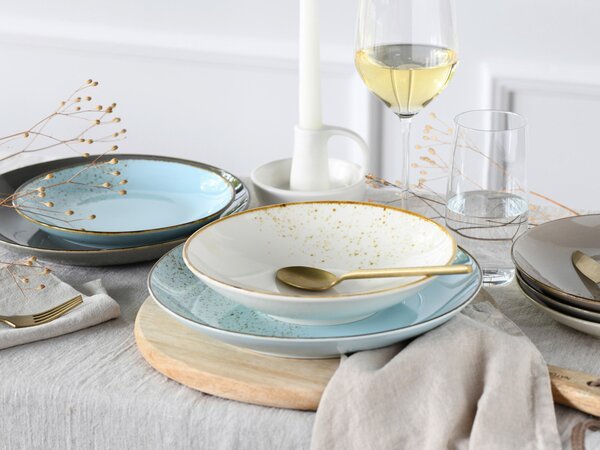 KOMBINOVANÝ SERVIS, 12-dielne, kamenina Creatable - Online Only bytové doplnky, Online Only