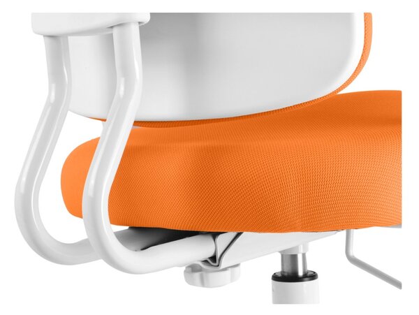Detská rastúca stolička Neoseat KIDDY THREE — látka, prateľný poťah, oranžová