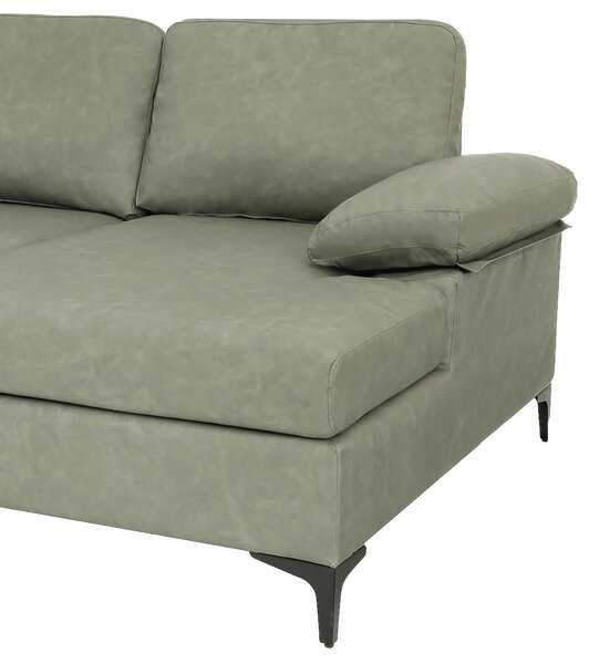 ROHOVÁ SEDAČKA, textil, zelená MID.YOU - Sedačky, Online Only