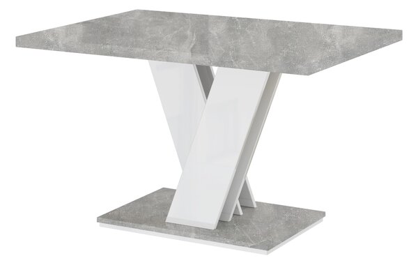 Konferenčný stolík Mabea (biela + kameň). Vlastná spoľahlivá doprava až k Vám domov. 1055209