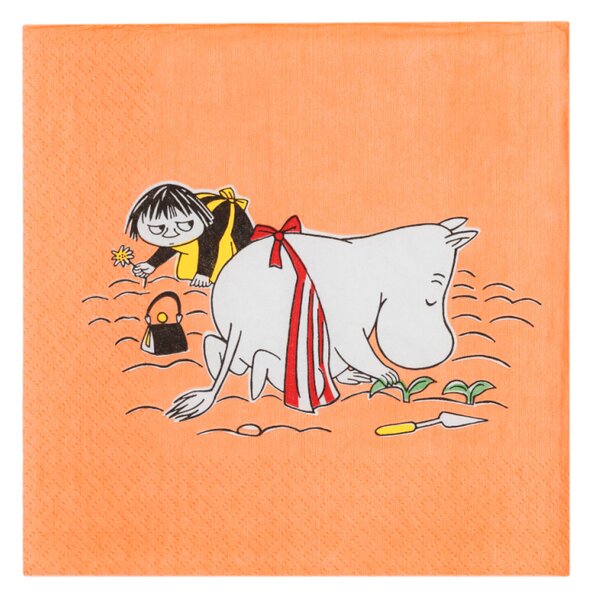 Arabia Servítky Moominmamma 33x33cm, 20ks / oranžové