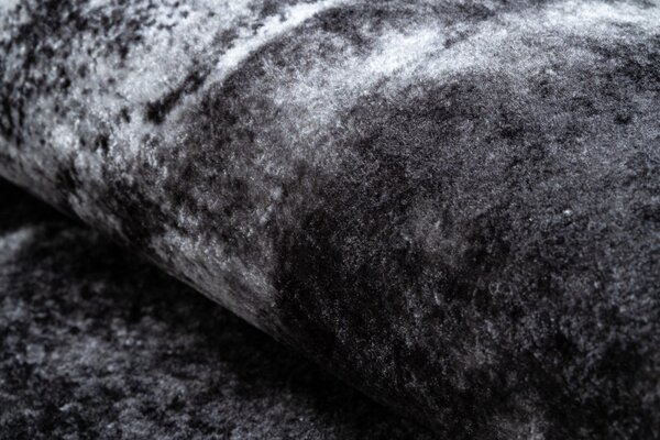 Dywany Łuszczów, Kusový koberec Miro 51278.810 Marble black/white, 80x150, čiernobiela, chodba / predsieň