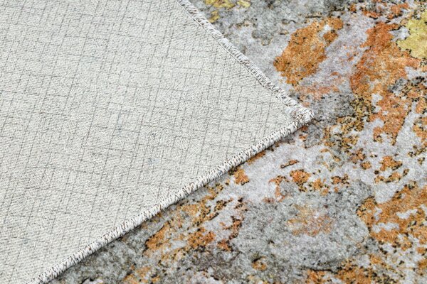 Dywany Łuszczów , Kusový koberec Miro 51463.802 Abstraction grey/gold, 80x150, viacfarebná, kuchyňa