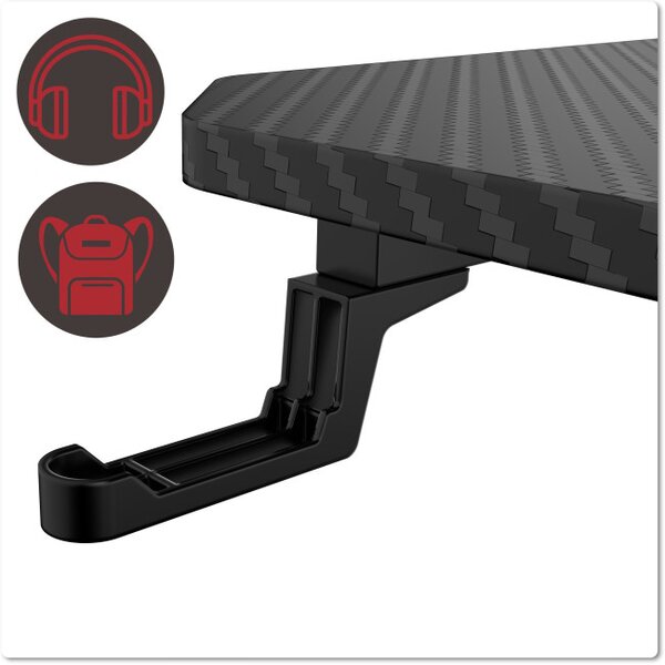 Herný stôl SHADOW GAMER 1.0 s podložkou pod myš