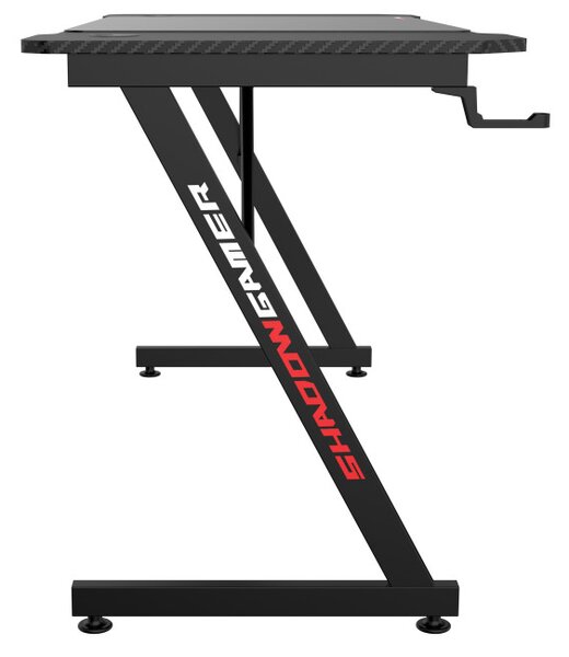 Herný stôl SHADOW GAMER 1.0 s podložkou pod myš