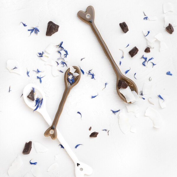 Keramická lyžička Brown 14 cm