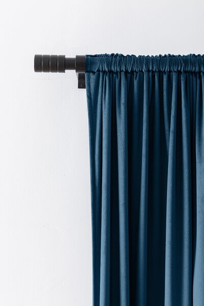 Zatemňovací záves DREAM VELVET 140x250 cm, petrolejová Zavesenie: Riasiaca páska