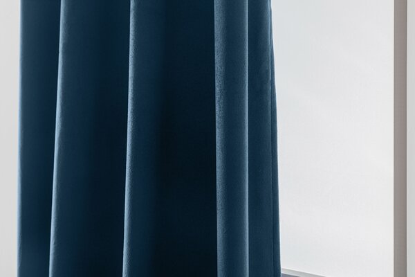 Zatemňovací záves DREAM VELVET 140x250 cm, petrolejová Zavesenie: Riasiaca páska