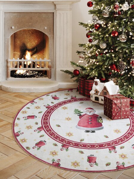 Villeroy & Boch , Kusový koberec Toy's delight 106273 Cream, Red kruh, 160x160 (priemer) kruh, červená, obývacia izba