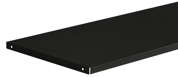 Kovová polička do kancelárskej skrine, 900 x 20 x 360 mm, čierna