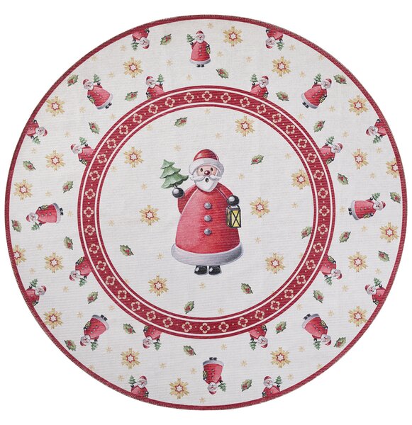 Villeroy & Boch , Kusový koberec Toy's delight 106273 Cream, Red kruh, 160x160 (priemer) kruh, červená, obývacia izba