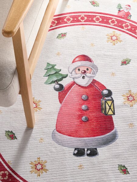Villeroy & Boch , Kusový koberec Toy's delight 106273 Cream, Red kruh, 160x160 (priemer) kruh, červená, obývacia izba