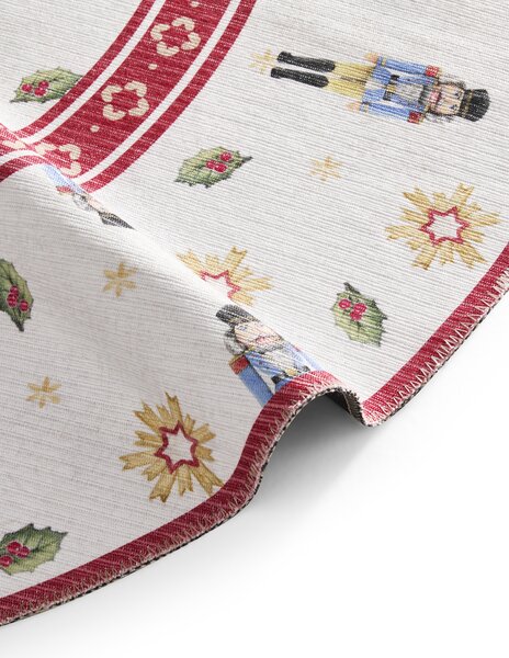 Villeroy & Boch , Kusový koberec Toy's delight 106274 Cream, Red kruh, 160x160 (priemer) kruh, červená, obývacia izba