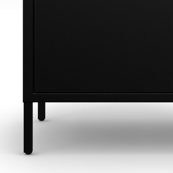 Čierna šatníková skriňa FLAVIO Modern 800 x 1850 x 450 mm