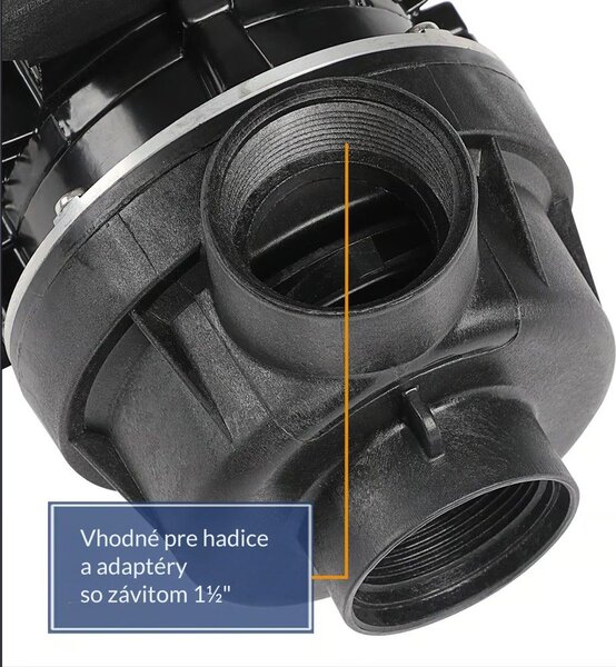 Čerpadlo pre pieskový filtračný systém, 10 200 l/h, čierna Monzana