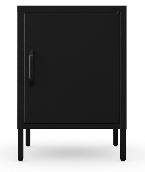 Čierny nočný stolík kovový MIA Modern 424 x 595 x 400 mm
