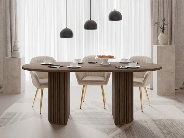 Mirjan24 Moderný stôl Frozgo, Farby: orech okapi 5903211490088