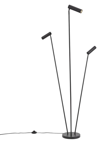 Moderná stojacia lampa čierna 3-svetlá GU10 35mm - Thomas