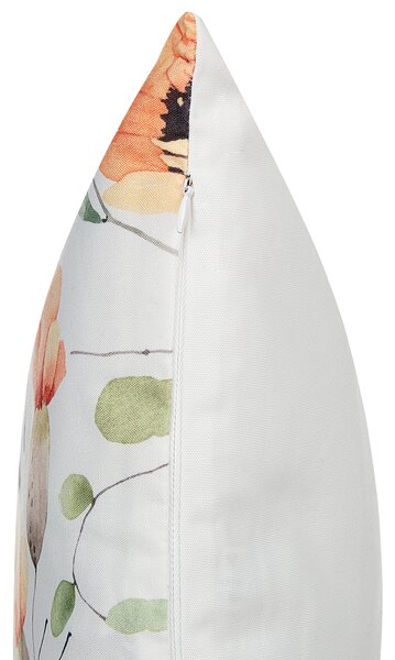 Sada 2 záhradných dekoratívnych vankúšov viacfarebná kvetovaný vzor polyester 45 x 45 cm moderné vodoodolné vankúše