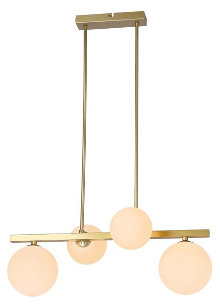 Mosadzný závesný luster Kama pre žiarovku 4x G9 – LED lustre a svietidlá > Kolekcie svietidiel > Kolekcia svietidiel KAMA