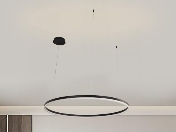 LED Stmievateľný luster na lanku LED/55W/230V 3000-6500K + diaľkové ovládanie