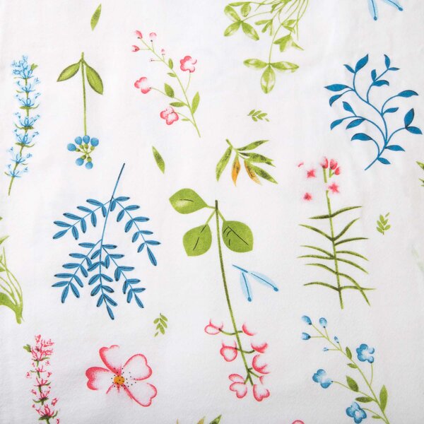 FLANELOVÉ OBLIEČKY FLANELOVE 160X200 CM, 2KS 70X80 CM KVETY
