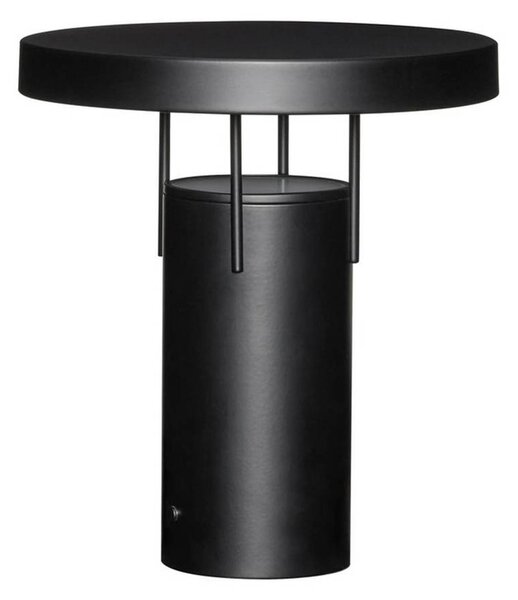 HÜBSCH stolová LED lampa BringMe, čierna matná, výška 28 cm, Čierna, kov, Moderný