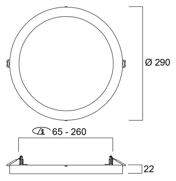 Stropné LED svetlo START 5v1, biele, Ø 29 cm, stmievateľné, Biela / opálová, Chodba, Plast, Závesné svietidlo