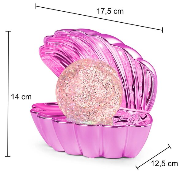 Reality Leuchten stolová LED lampa Shelly, ružová, plast, 18 cm, RGB, Fialová / ružová, Obývacia izba / jedáleň, Plast, Štýl mladých, Stojacie svietidlo