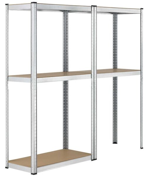 Kovový regál Easy 2 ks 160x80x40 cm, 4 police, nosnosť 640kg