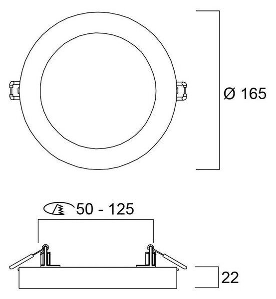 Stropné LED svetlo START 5v1, biele, Ø 17 cm, stmievateľné, Biela / opálová, Chodba, Plast, Závesné svietidlo