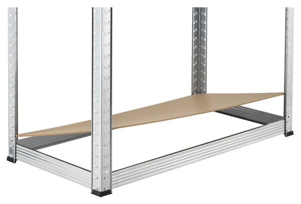 Kovový regál Easy 2 ks 160x80x40 cm, 4 police, nosnosť 640kg