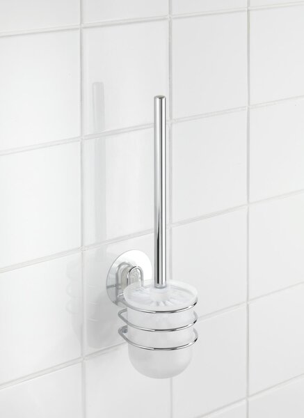 WENKO WC kefa BEZ VŔTANIA StaticLoc OSIMO lesklý kov 38x10x12 cm