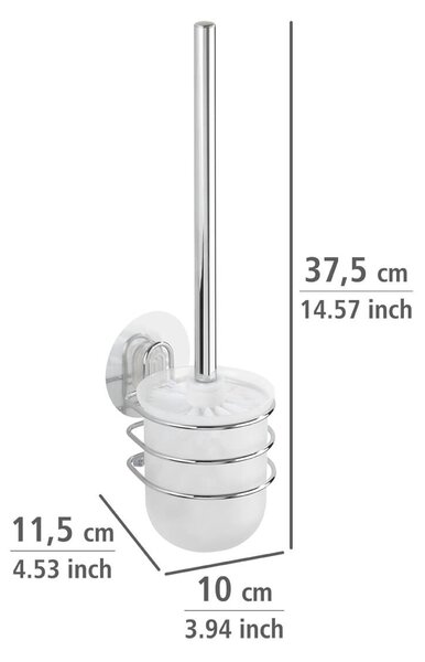 WENKO WC kefa BEZ VŔTANIA StaticLoc OSIMO lesklý kov 38x10x12 cm