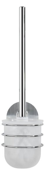 WENKO WC kefa BEZ VŔTANIA StaticLoc OSIMO lesklý kov 38x10x12 cm