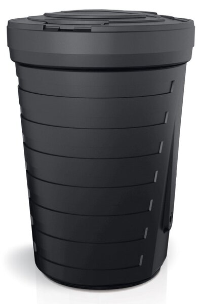 Sud na dažďovú vodu, priemer 64,8 cm, 210 l, čierna