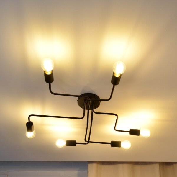 LED Prisadený luster TUBE 6xE27/15W/230V