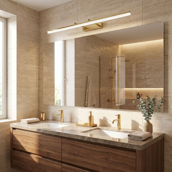 Toolight Toolight, LED nástenné svietidlo, 80cm, 13W, 4000K, APP1874-1W, zlatá lesklá, OSW-66029