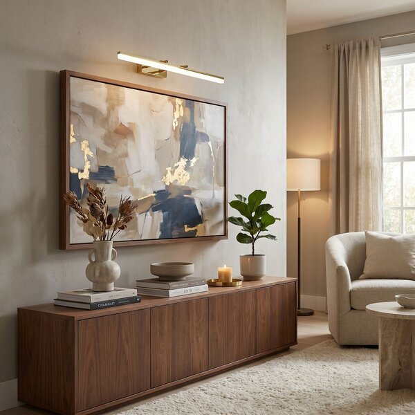 Toolight Toolight, LED nástenné svietidlo, 80cm, 13W, 4000K, APP1874-1W, zlatá lesklá, OSW-66029