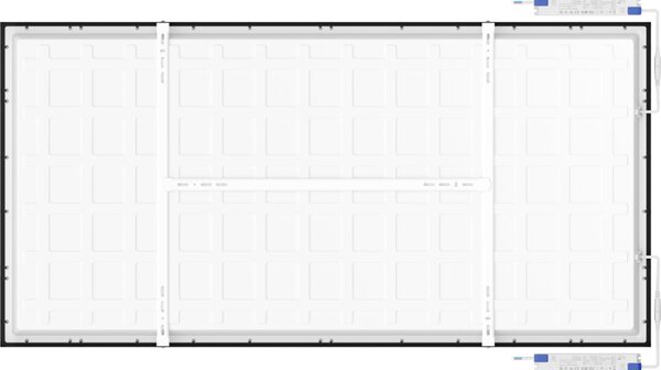 Mexen Brill-S, stropný LED panel 120×60 cm, 60 W, neutrálna biela 4000K, L207-120-060-6040-70