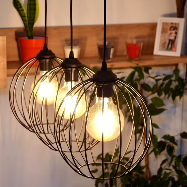 LED Luster na lanku MERCURE 3xE27/15W/230V