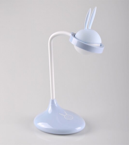LED Detská dotyková lampička RABBIT LED/0,4W/5V 3000/6500K modrá + USB