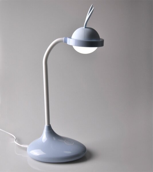 LED Detská dotyková lampička RABBIT LED/0,4W/5V 3000/6500K modrá + USB