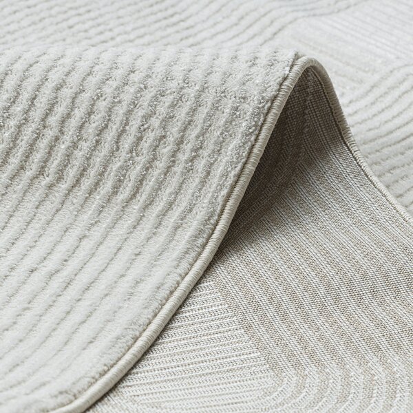 Dywany Łuszczów, Kusový koberec Balance 9086 cream, 80x150, biela, obývacia izba